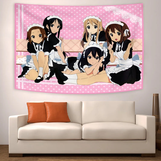 90x150cm Japanese Anime Tapestry Kawaii Decorate Wall Tapestry Cute Gift Flags